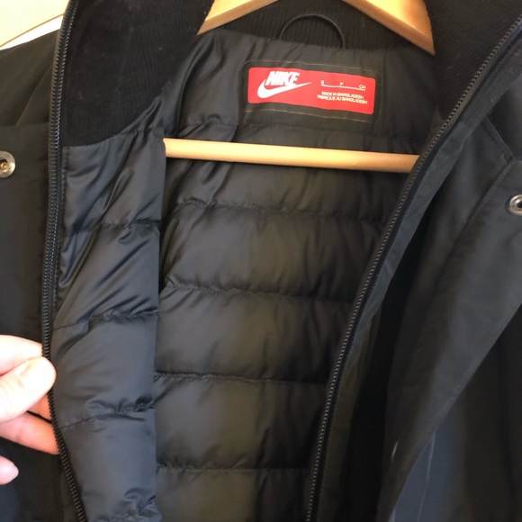 Nike Sportswear Layered Black Jacket Size S - Picture 6 of 8